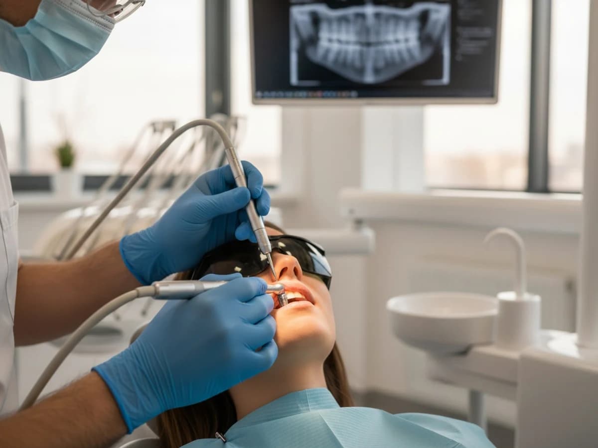 How is a single-tooth dental implant performed step-by-step